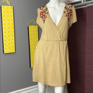 ZARA knits- NWT- floral embroidered dress- size:M